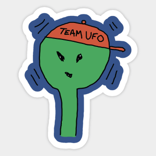 team ufo 3 Sticker